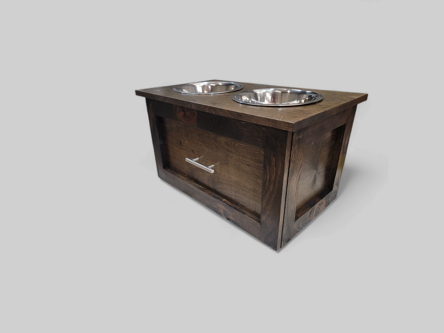 LARGE Stained Raised Dog Feeder