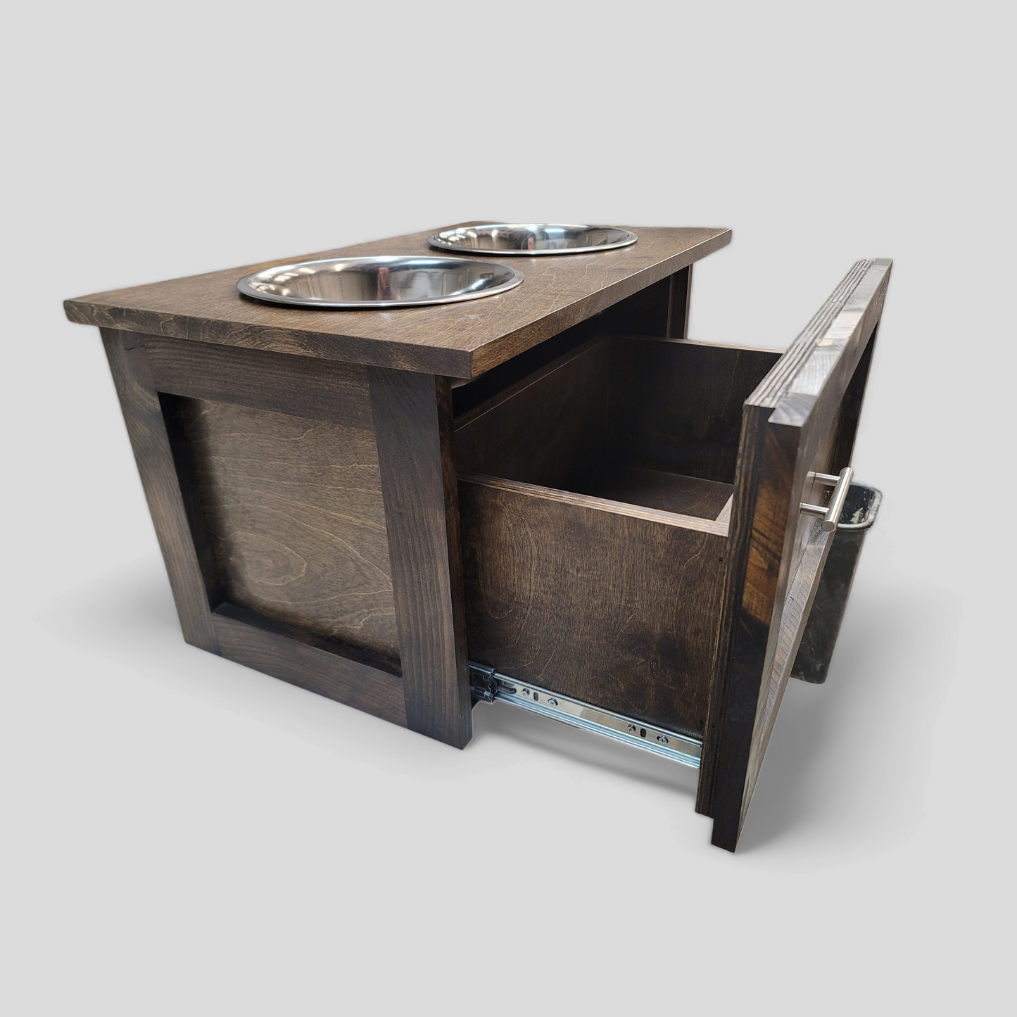 LARGE Stained Raised Dog Feeder