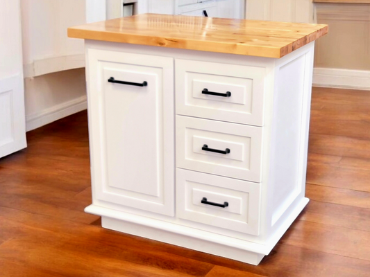 Shaker Raised Panel Kitchen Island 25" x 36"