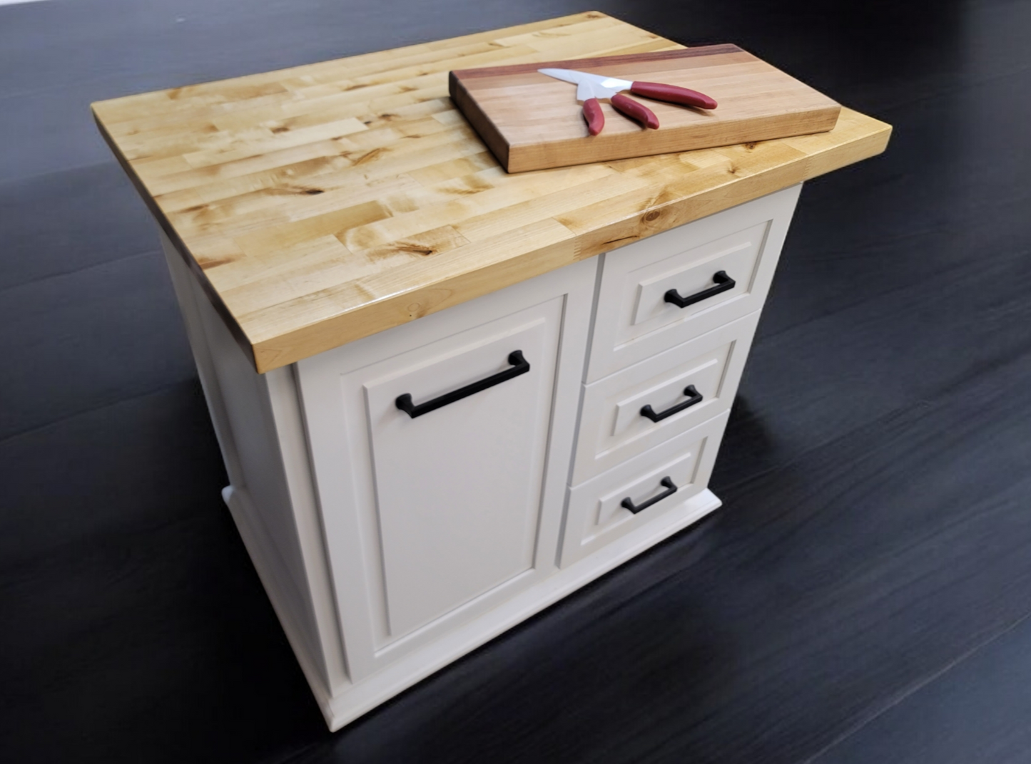 Shaker Raised Panel Kitchen Island 25" x 36"