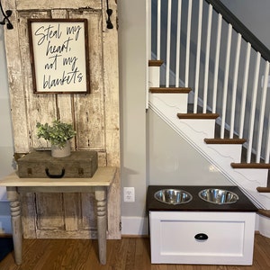 3 Bowl LARGE Raised Dog Bowl Feeding Station