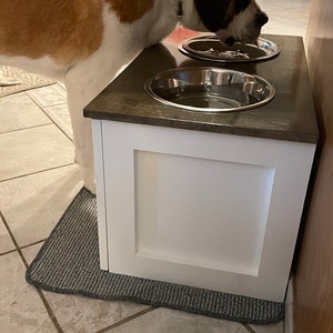 3 Bowl LARGE Raised Dog Bowl Feeding Station