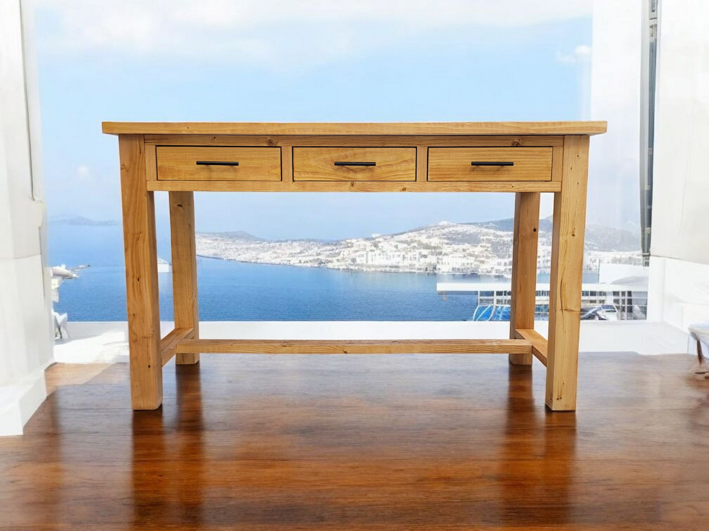 The Oliver 60 Inch Modern Rustic Kitchen Island