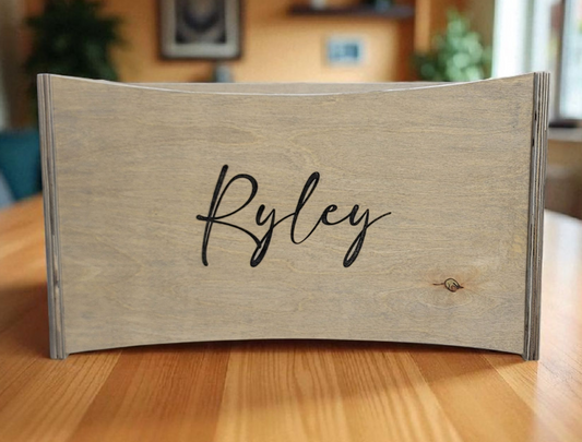 Handmade Wooden Storage Box – Custom Engraved, Fully Assembled, Multi-Purpose Organizer