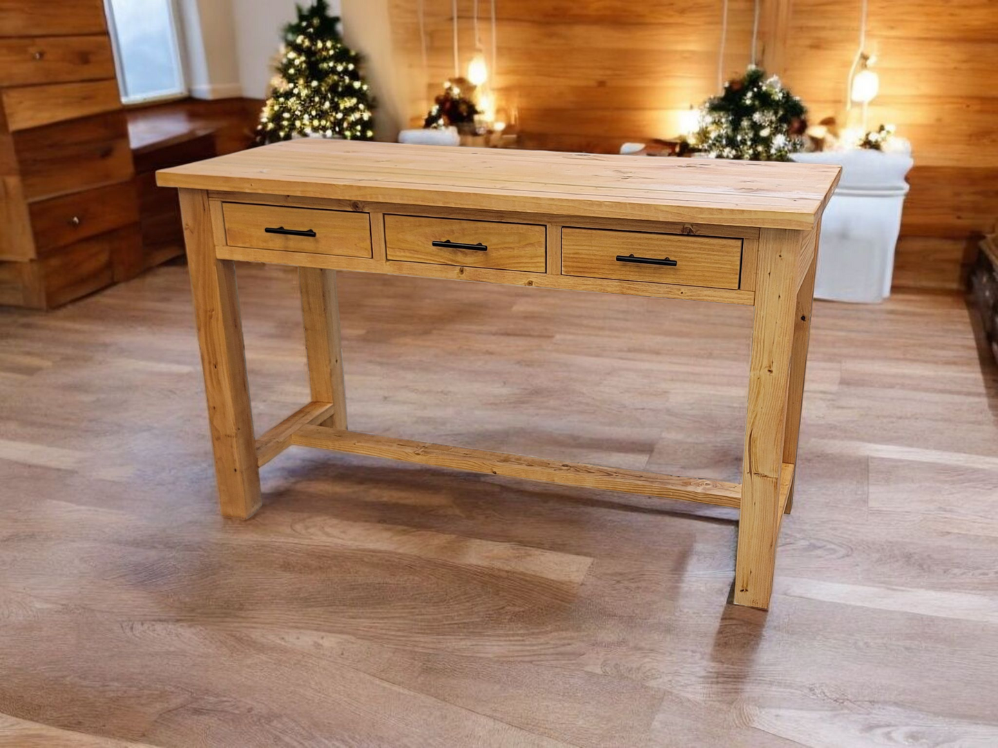 The Oliver 60 Inch Modern Rustic Kitchen Island