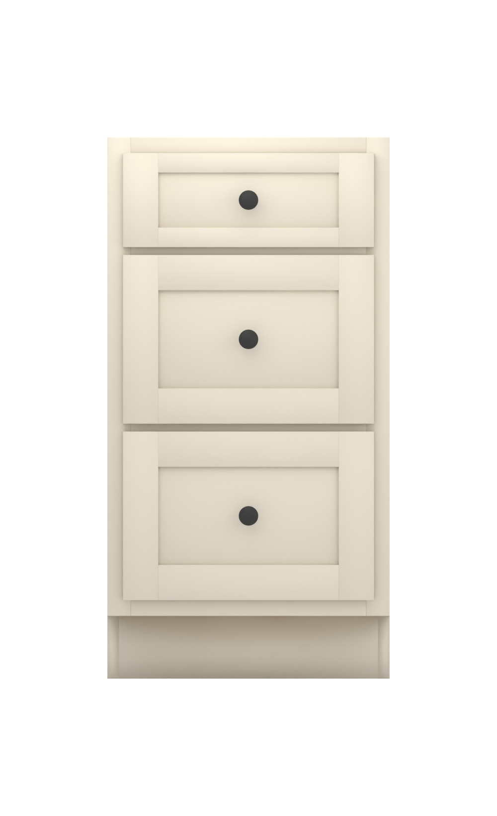 Painted example: Neutral Ground SW 7568 (Sherwin-Williams) with matte black knobs