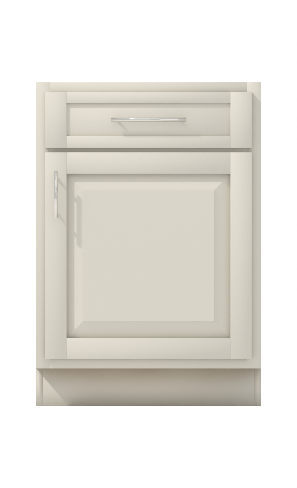 Painted example: Pale Oak OC-20 (Benjamin Moore) with polished nickel bar pulls