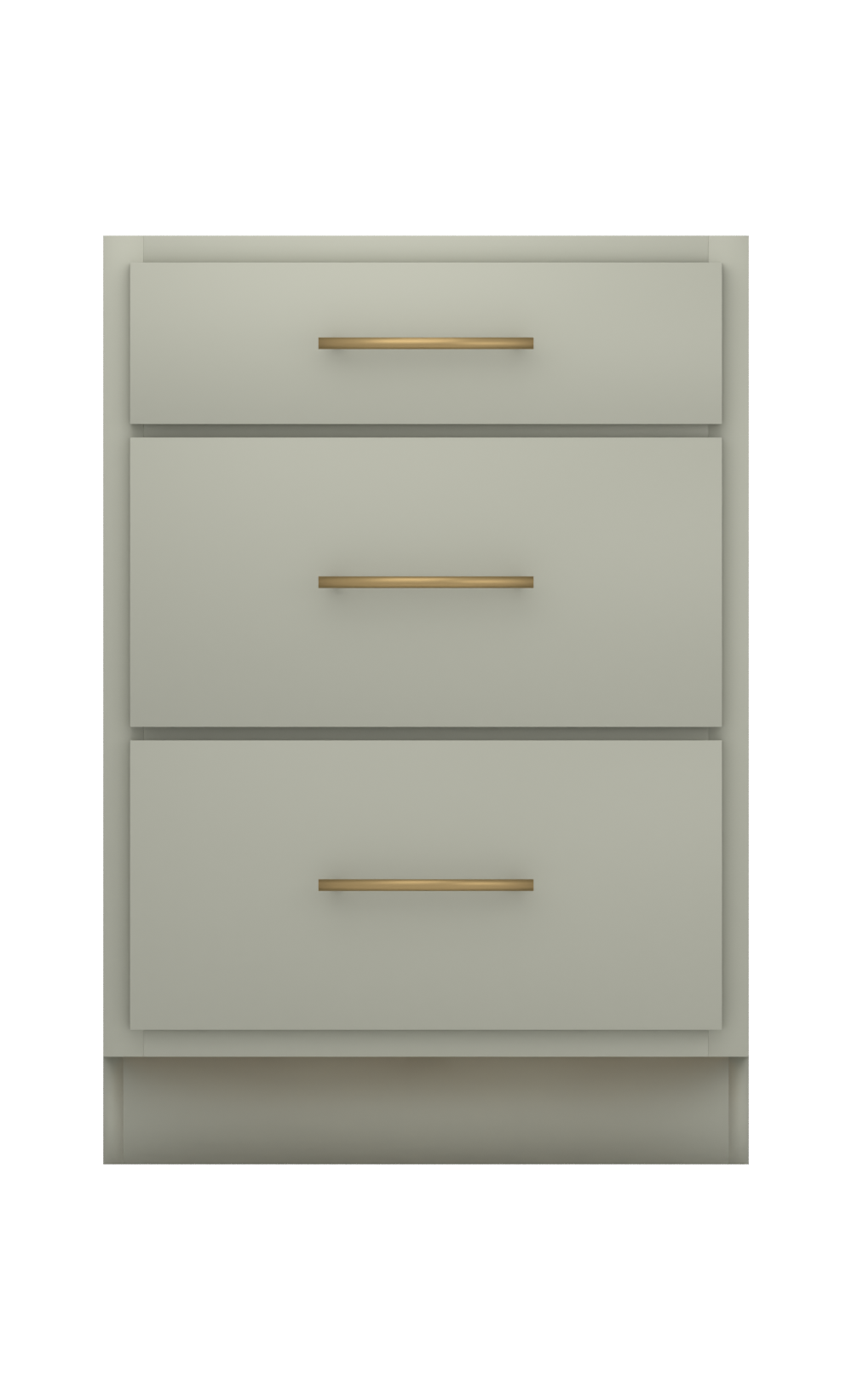 Painted example: Escape Gray SW 6185 (Sherwin-Williams) with antique brass bar pulls