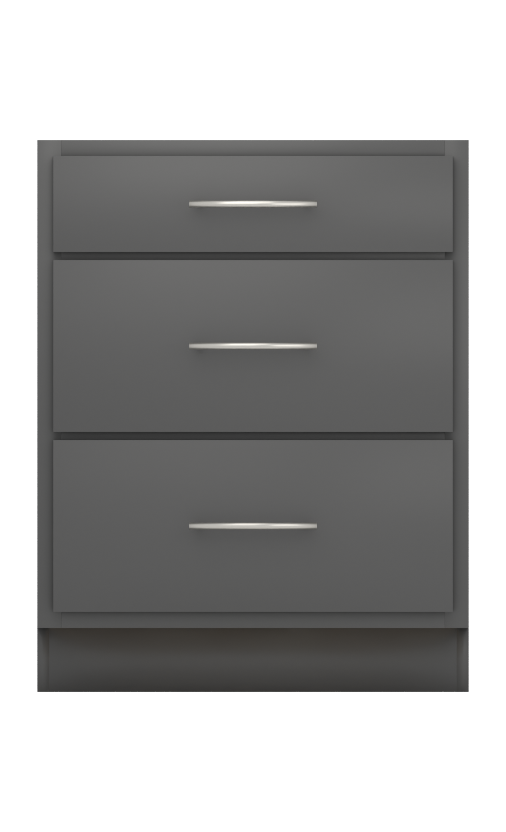 Painted example: Peppercorn SW 7674 (Sherwin-Williams) with brushed nickel bar pulls
