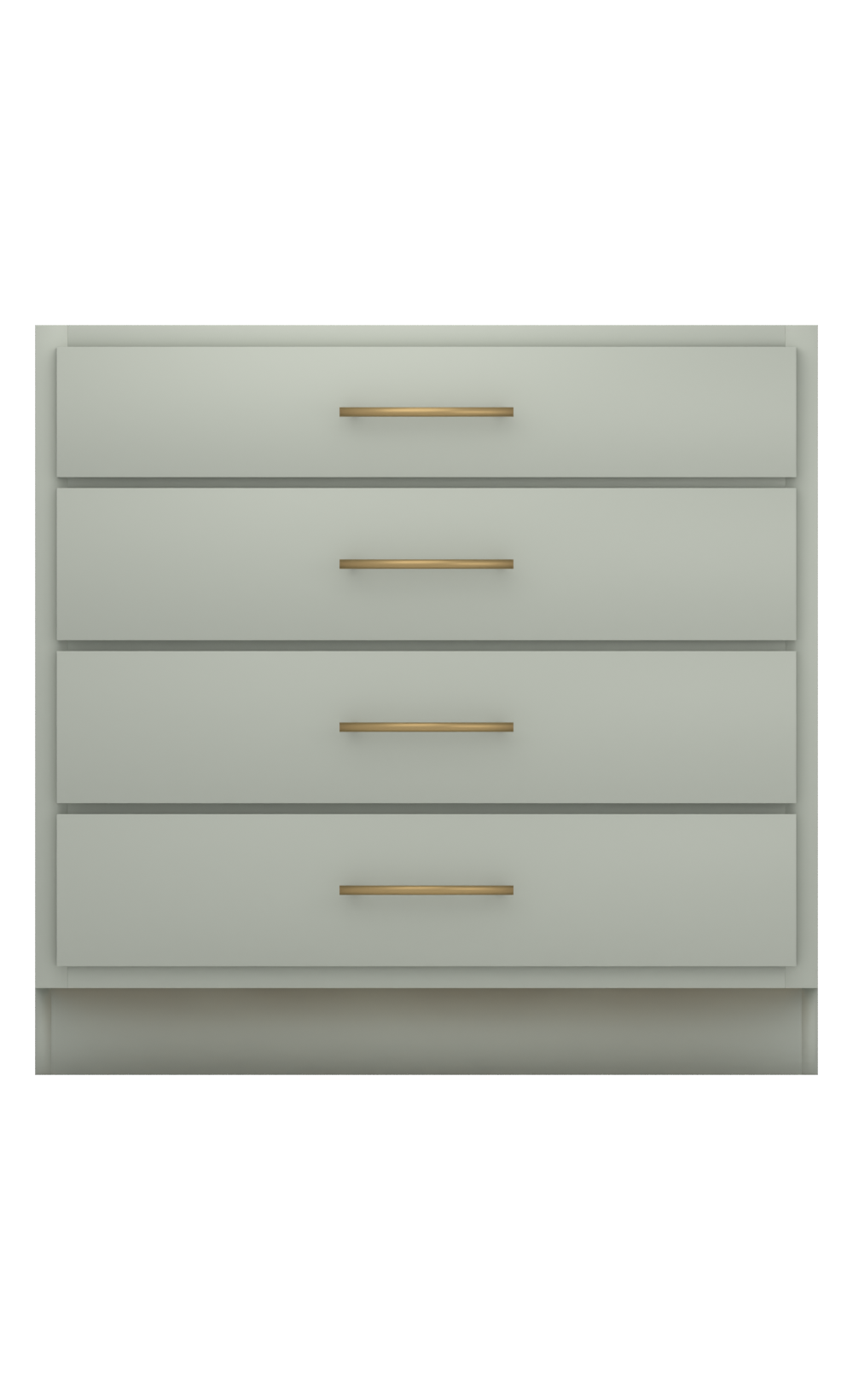 Painted example: Oyster Bay SW 6206 (Sherwin-Williams) with antique brass bar pulls
