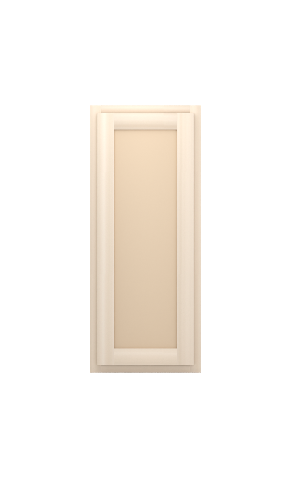 15" x 36" Face Frame Flat Shaker wall cabinet, ready to paint, front view
