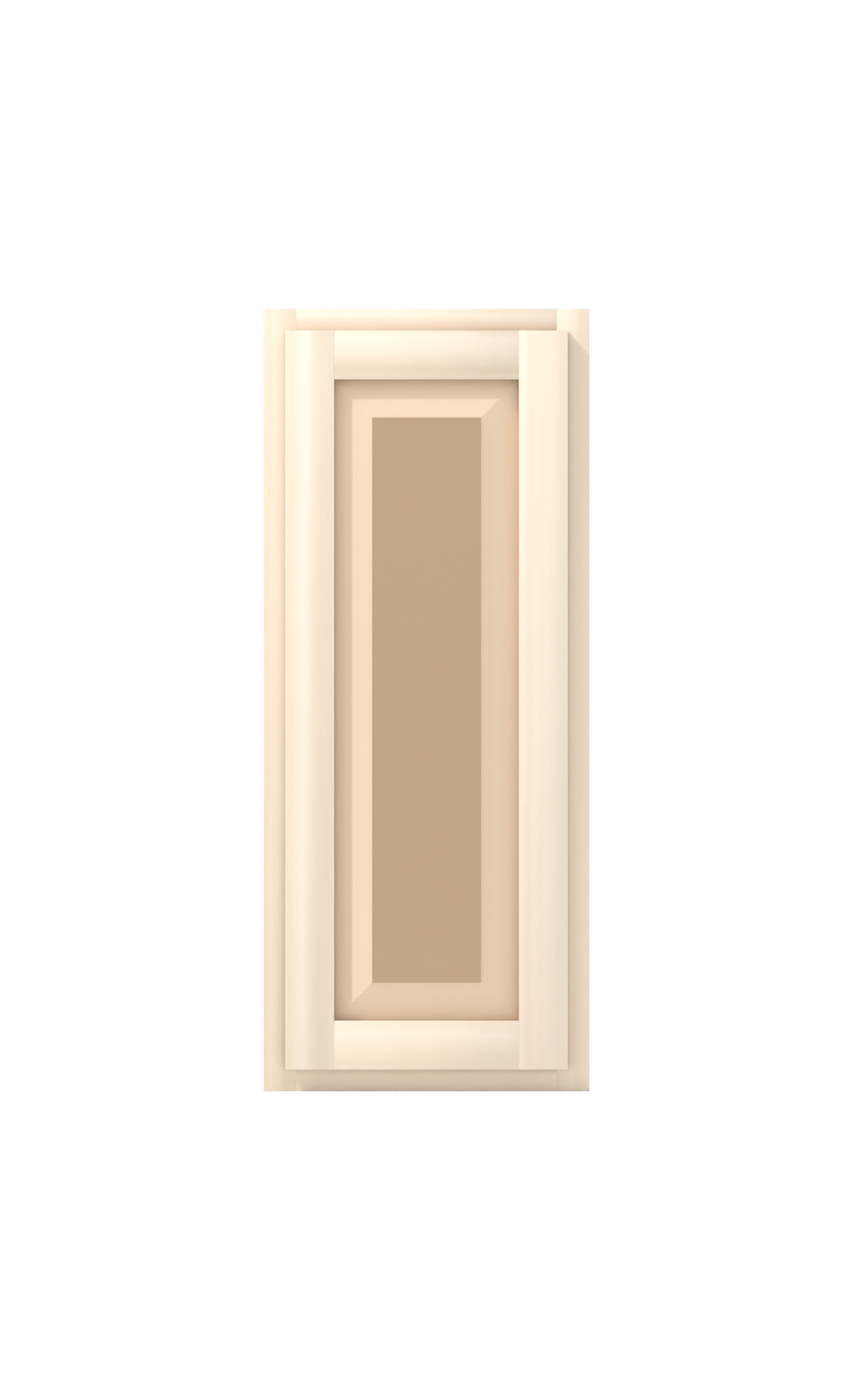 15" x 36" Face Frame Raised Panel Shaker wall cabinet, ready to paint, front view