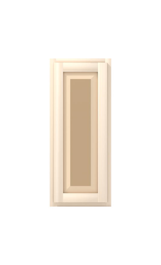 15" x 36" Face Frame Raised Panel Shaker wall cabinet, ready to paint, front view