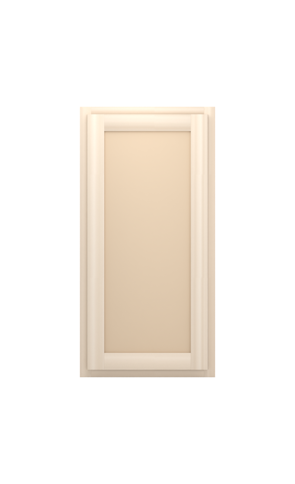18" x 36" Face Frame Flat Shaker wall cabinet, ready to paint, front view