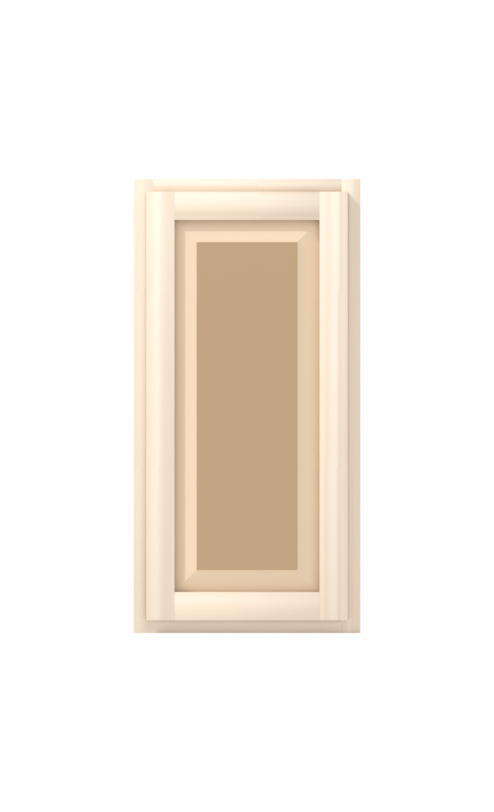 18" x 36" Face Frame Raised Panel Shaker wall cabinet, ready to paint, front view