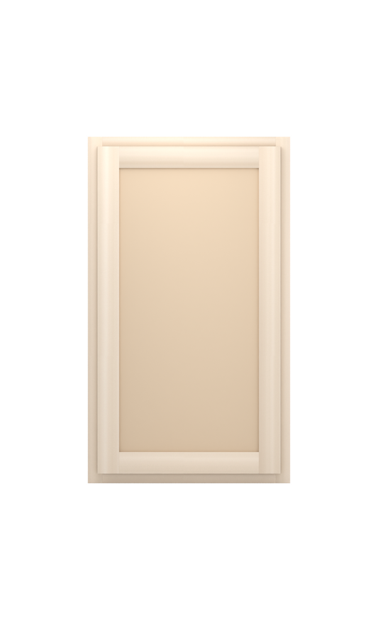 21" x 36" Face Frame Flat Shaker wall cabinet, ready to paint, front view