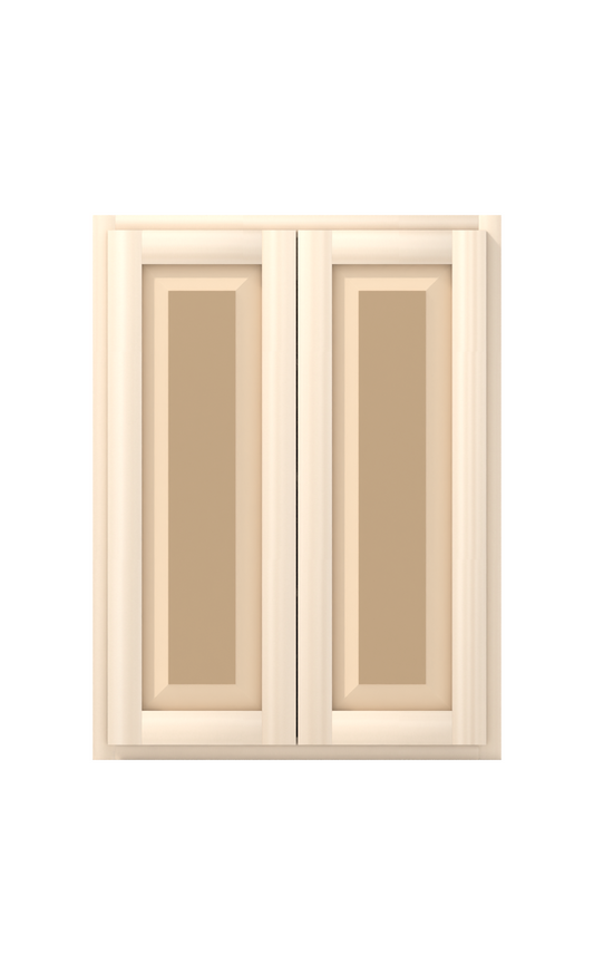 27" x 36" Face Frame Raised Panel Shaker wall cabinet, ready to paint, front view
