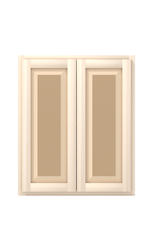30" x 36" Face Frame Raised Panel Shaker wall cabinet, ready to paint, front view